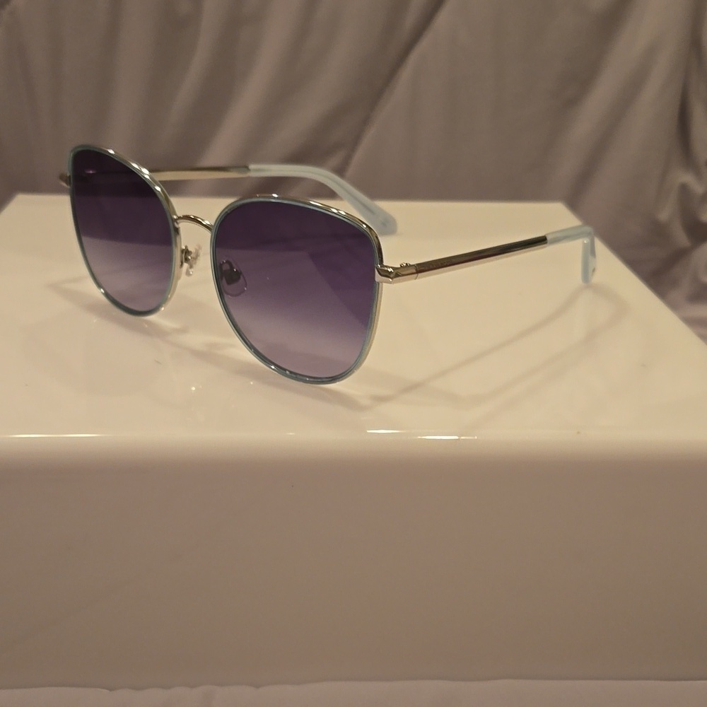 Kate Spade Sunglasses Maryam gray metal and plastic frame brand new in case - Picture 2 of 14